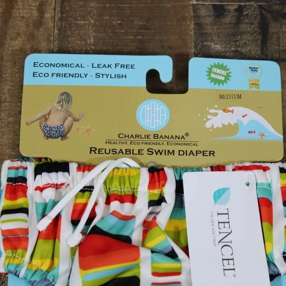 NEW‎ Charlie Banana Medium Boy Girl Reusable Swim Diaper